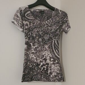 Day Trip Blingy Paisley Top